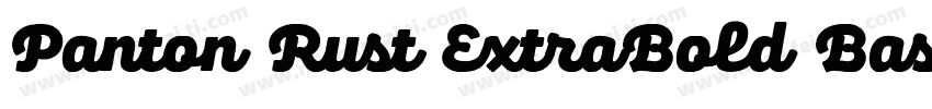 Panton Rust ExtraBold Base字体转换